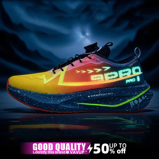 Men’s Running Shoes Carbon Board Specialty Sports Breathable Lightweight Women’s Comfortable Athletic Non-Skid Marathon Sneakers
