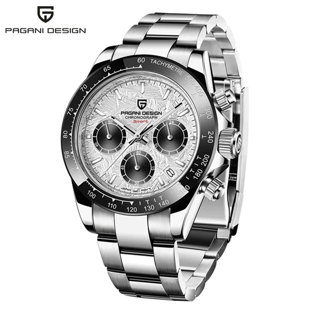 Novo PAGANI DESIGN PD1644 Relógio de Luxo para Homem em Quartzo com Data Automática, Cronógrafo Desportivo de Pulso, Impermeável 100m, Presente para Homem