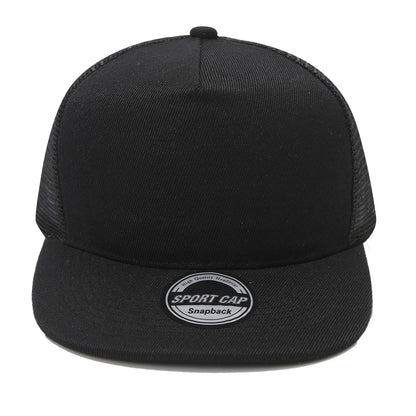 New Hip Hop Back Mesh Baseball Cap Men Women Personalized Flat Brim Trucker Hat Summer Street Fashion Snapback Caps