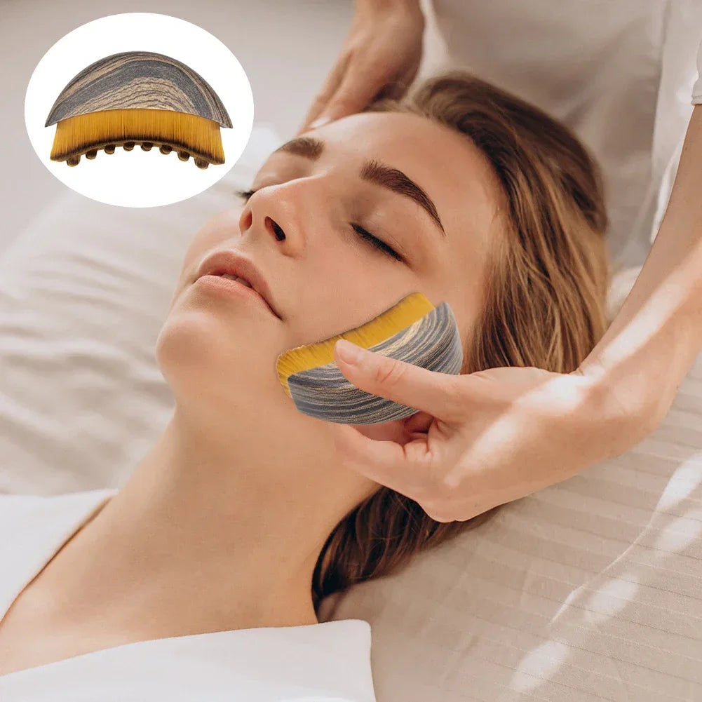 Lymphatic Contour Face Brush, Chin & Jawline Sculpting, Drainage Massager for Face, Ergonomically Designed to Fit The Skin Precisely