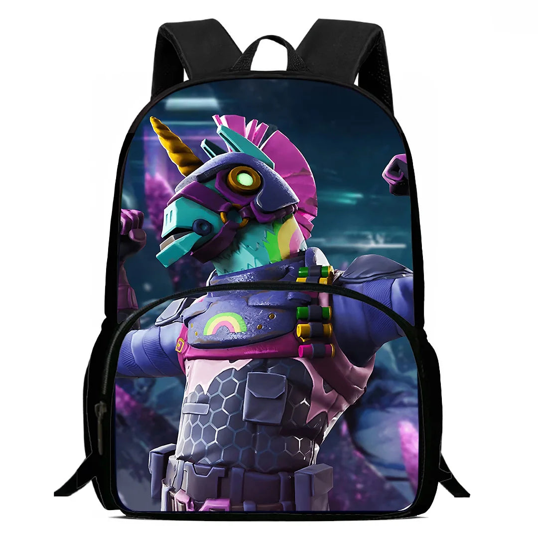 Set scuola classico FortniteS per bambini: zaino, borsa pranzo e astuccio, borse scolastiche capienti per bambino e bambina, idea regalo perfetta