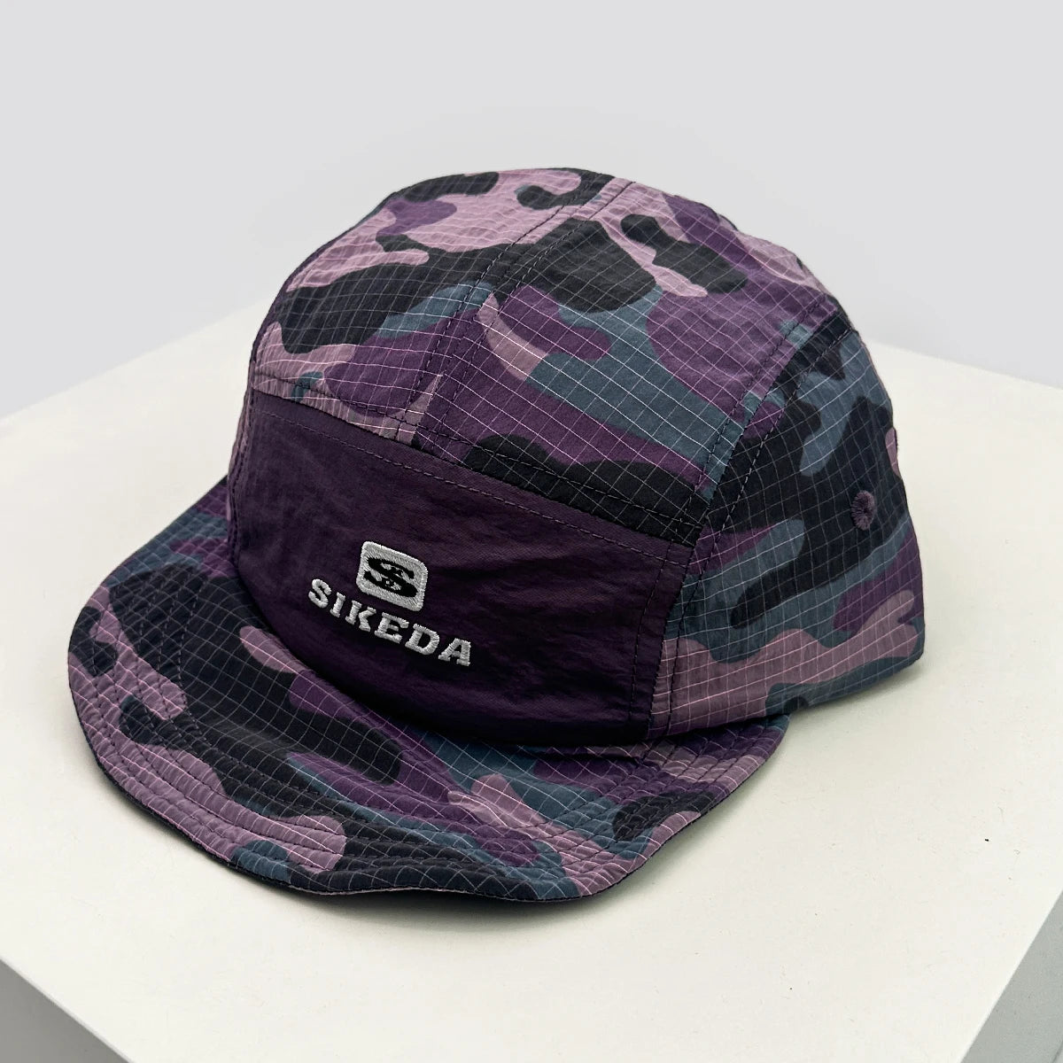 Unisex CAMO hurtigtørrende baseballkasketter med bogstavbroderi, solskærm, farveblokke, åndbare, personlige kasketter med skygge, alsidige ind