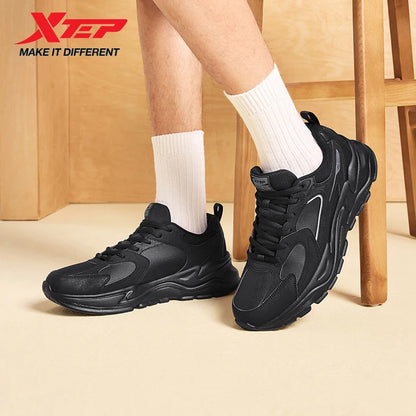 Xtep Sapatilhas Casuais para Homem 2025 Inverno Estilo Urbano com Amortecimento Leves Resistentes ao Desgaste Respiráveis para Caminhada 875419320005
