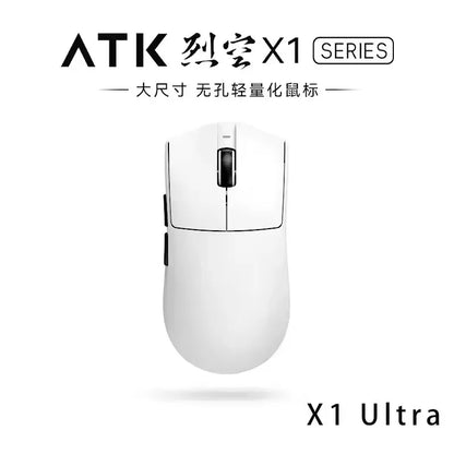 ATK X1 Series Wireless Gaming Mouse Bluetooth 8K Ultra Lightweight 49g FPS Mouse with PAW3950 Sensor, Tri-Mode Custom Gamer Mouse