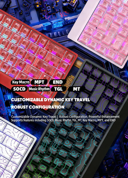 IROK Carotmas Mercury68 Mercury 68 Mercury68 Pro Mercury68 Max RT 0.001mm 8K Teclado mecânico magnético gaming com fios