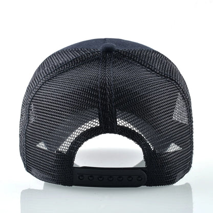 Fashion Baseball Cap With Embroidery Wolf Patch Snapback Hip Hop Trucker Caps Men Women Outdoor Breathable Visor Hat