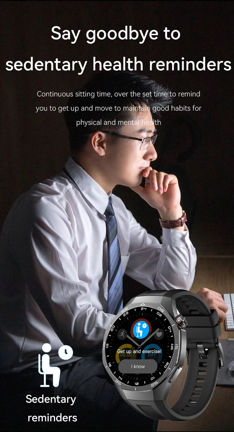 LAXASFIT 2026 New Smart Watch Men's 1.52 HD Screen Bluetooth Talk Heart Rate Monitor Men Women NFC Outdoor Sports Smart Watch