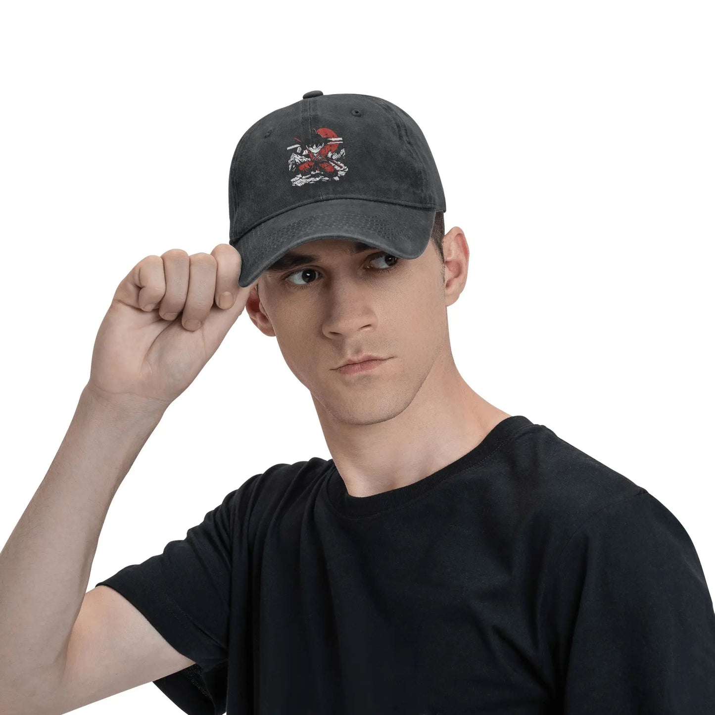 Kid Goku with Power Pole Dragon Ball Baseball Cap Distressed Denim Snapback Hat Men Women Outdoor Summer Adjustable Hats Cap