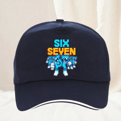 Meme 67 Six Seven 6 7 Italian Brainrot baseballkasket til mænd, truckerhat, forår, fritid, udendørs, fitness, solskærm, snapback-kasket