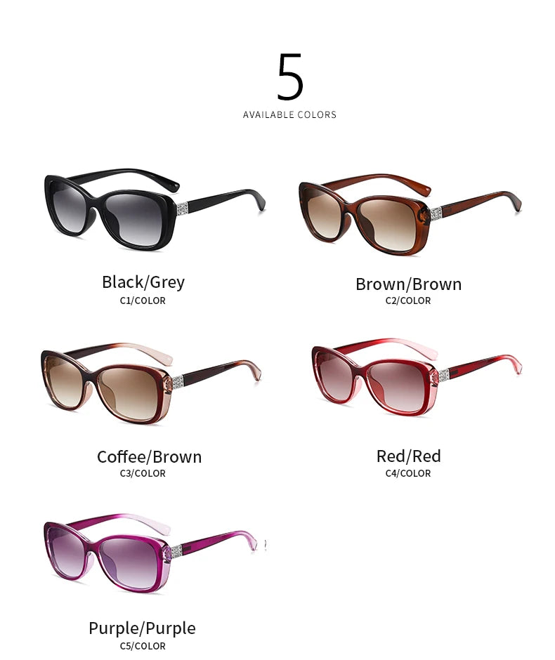 New Luxury Brand Diamond Gradient lens Sunglasses Women Polarized Glasses Driving Anti-glare Sun Glasses oculos de sol feminino
