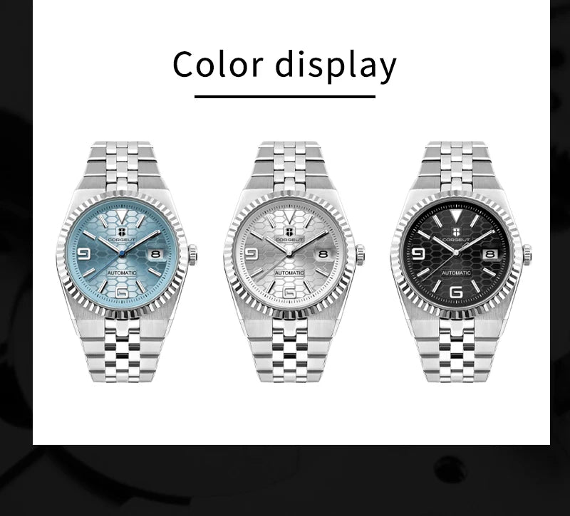 Custom Pilot Watch NH35 Automatic Mechanical Men's Watch Sapphire Crystal Luminous 100M Water Resistant Cushion Case Dive Watch