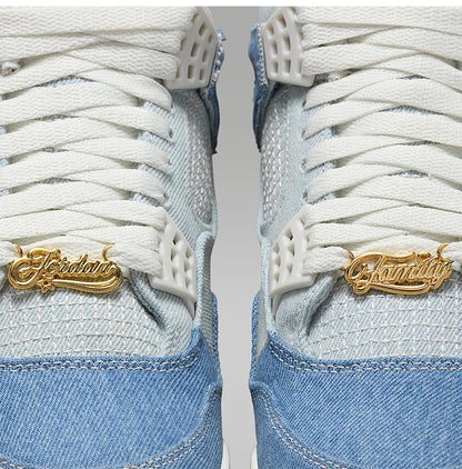 Ténis de basquetebol Nike JORDAN genuínos para mulher, de cano médio, em ganga, com amortecimento de ar IB6716-100