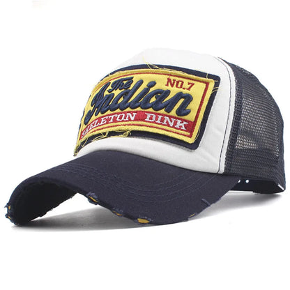 Fashion Letter Embroidery Baseball Cap for Men Women Summer Breathable Mesh Snapback Hat Unisex Hip Hop Trucker Bone Gorras