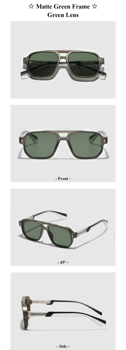 Retro 2026 Transparent Frame Sunglasses for Men and Women luxury brand designer UV400 Protection, Stylish for Driving & Outdoors