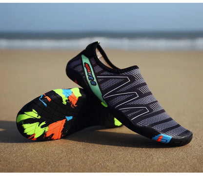 Scarpe da acqua ad asciugatura rapida per spiaggia, unisex, pantofole aqua da nuoto barefoot, scarpe da surf e risalita del fiume, calze outdoor leggere estive