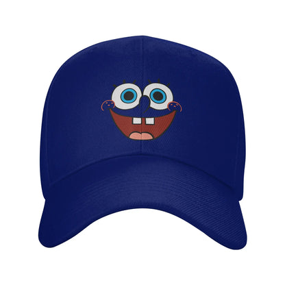 Cappellino da baseball Spongebob con grande volto sorridente, modello "Sun", stile retrò "Trucker" primaverile y2k per coppie, donne, tennis, skate e baseball