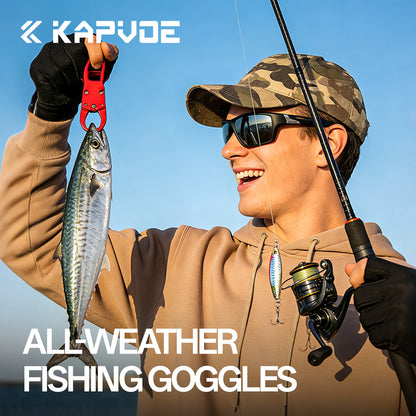 KAPVOE Outdoor Polarized Fishing Sunglasses Beach Ocean Sea Fishing Cycling UV400 MTB Sunglasses Bicycle Sports Hiking Eyewear