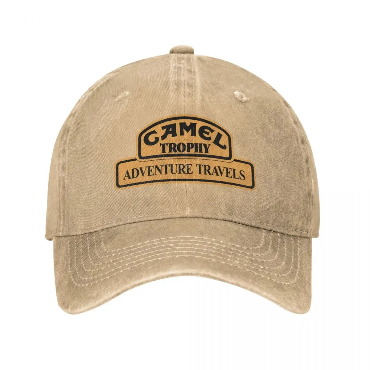Retro Camel Trophy Racing baseballkasket til mænd og kvinder i distressed denim, snapback-kasket til udendørs brug om sommeren, ustruktureret blød kasket