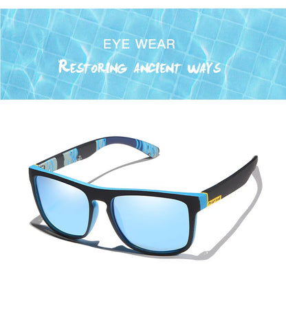 Black Polarized Square Sunglasses Men Women Fashion Classic Driving Shades for Outdoor Sports Cycling Travel Fishing Eyewears
