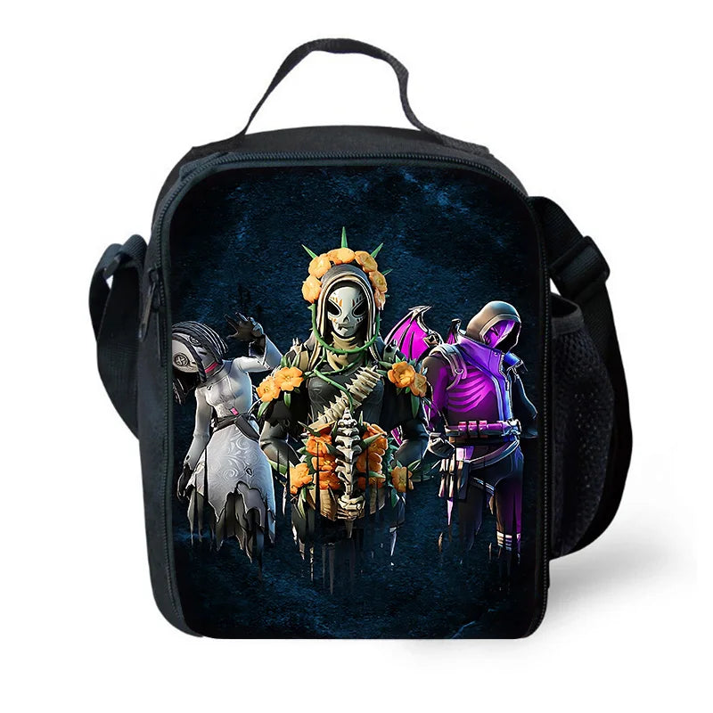 Set scuola classico FortniteS per bambini: zaino, borsa pranzo e astuccio, borse scolastiche capienti per bambino e bambina, idea regalo perfetta