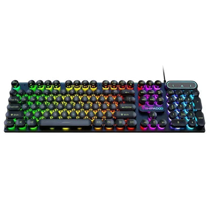Mechanical Keyboard Gaming Keyboard E-sports Game Office Computer Notebook Desktop Steampunk English USB for Gaming