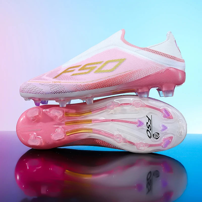 New Men's Soccer Shoes Hot-Selling Grass Cleats High-Quality Match Outdoor Football Boots Non-Slip Boys High-Top Lightweight Sneakers