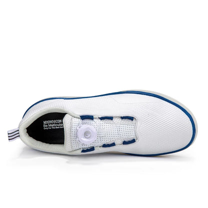 Couple Golf Shoes  Men's White Waterproof  Rotating buckle Fitness Spikeless Non slip Golf Golfer Training Golf Sneakers Women