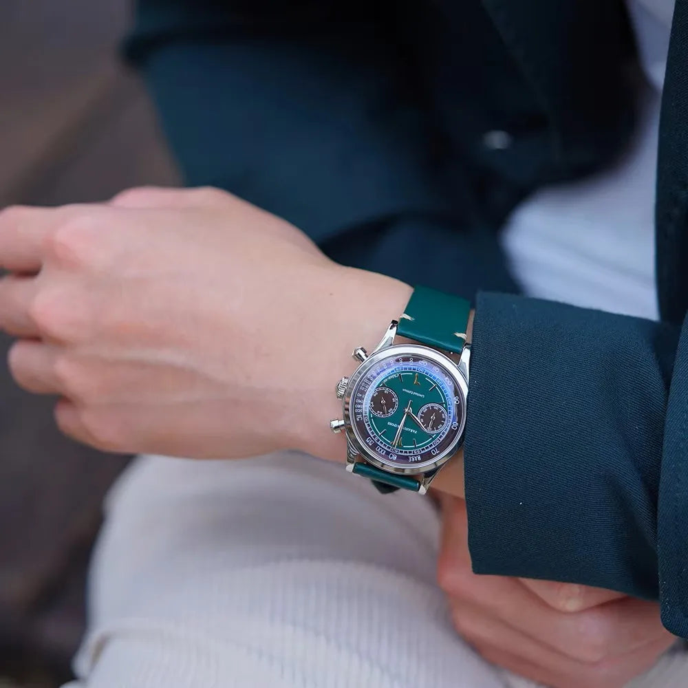 FARASUTE Retro Japan VK64 Quartz Movement Chronograph Wristwatch For Male Fashion Sapphire Sports Watches Men Clock reloj hombre