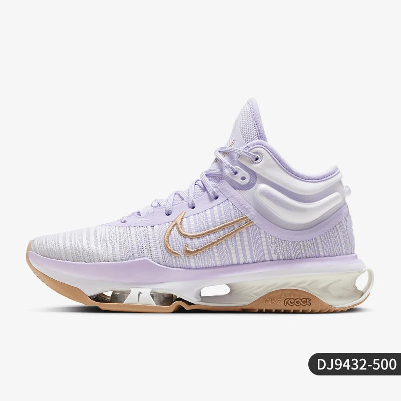 Ténis de basquetebol Nike genuínos para homem, com amortecimento e respirabilidade, de cano médio, modelo DJ9432-500