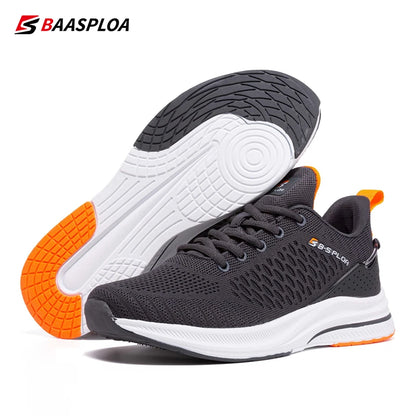 Zapatillas de running ligeras Baasploa para hombre, cómodas zapatillas casuales de diseñador en malla con cordones para hombre, deportivas de exterior y tenis