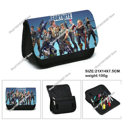 Astuccio Fortnite per studenti, grande capacità, astuccio portapenne per bambini, giocattoli, borsa portapenne, materiale scolastico, custodia per cancelleria, regali gaming per ragazzi