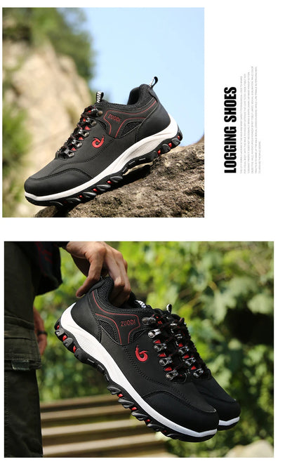 Men's EVA Hiking Shoes Waterproof Anti-Slip Leather Outdoor Sports Shoes for Camping Running Jogging 2025 New