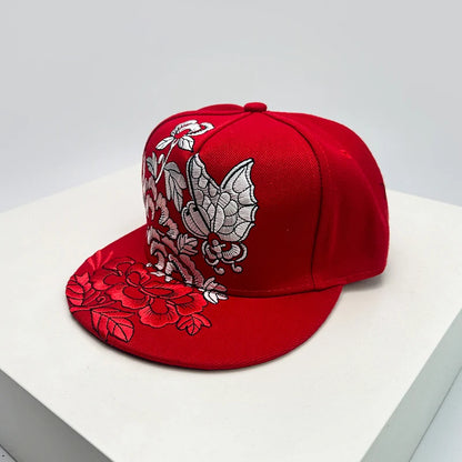 China Chic Pattern Embroidered Baseball Hats Breathable New Unisex Ethnic Style Peaked Caps Versatile Sunshade Hip Hop Fashion