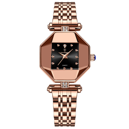 POEDAGAR Luxury Brand Women Watch Stainless Stain Waterproof Quartz Watches For Woman Fashion Simple Rose Gold Ladies Watch Gift