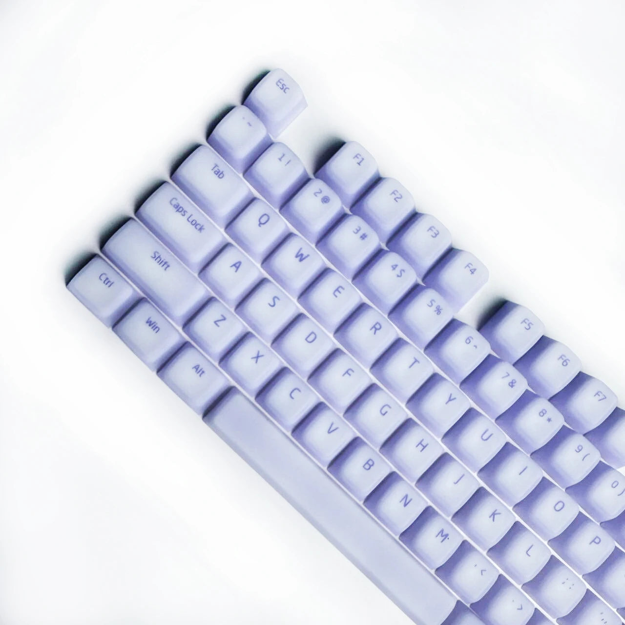 Nogi Cherry Profile ABS Silicone Keycap White Black Sakura Pep Very Peri for Keyboard Gh60 Poker 87 TKL 104 ANSI Xd64 Bm60 Xd68