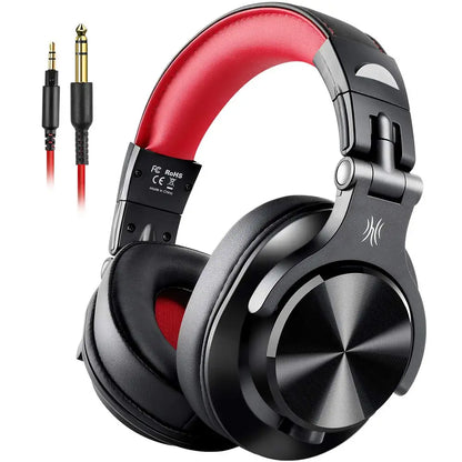 Oneodio Wired Over-Ear Headphone with Mic Studio DJ Headphones Professional Monitor Recording & Mixing Headset for Gaming