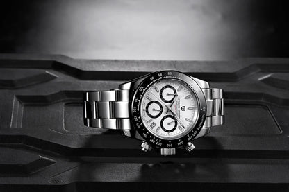 Montre pour homme PAGANI DESIGN – Modèle à cadrans colorés, montre-bracelet à quartz de luxe, chronographe équipé d'un mouvement