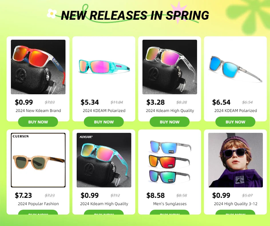 Men's Sunglasses Rinconcito Fashion Drive Sun Glasses For Women Outdoor Sports Eyewear Original Brand KDEAM