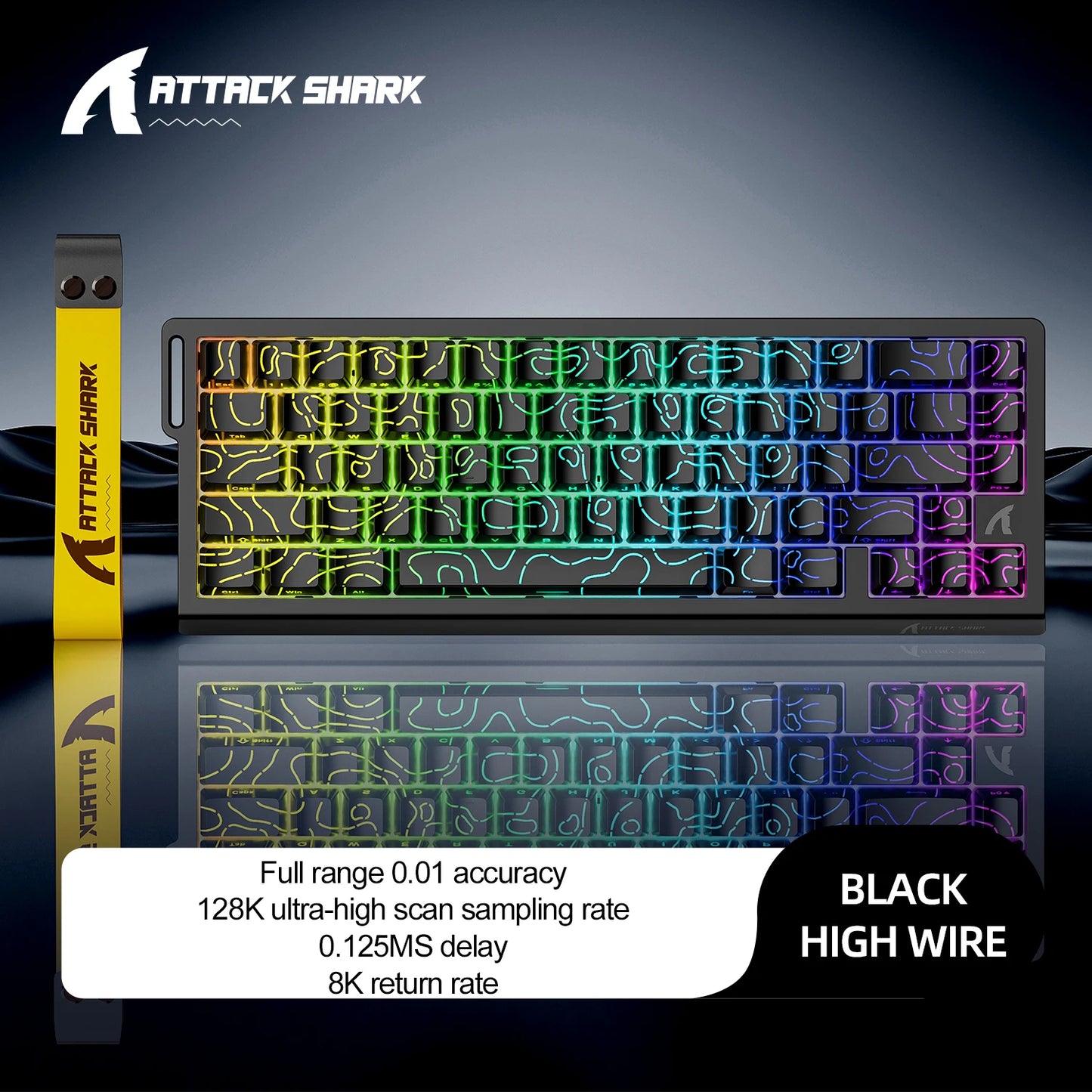 Magnetic Switch Keyboard ATTACK SHARK X68HE X68PRO HE and FREEWOLF F68 Wired F68Pro Wireless for Pro Gaming 0.01mm Rapid Trigger