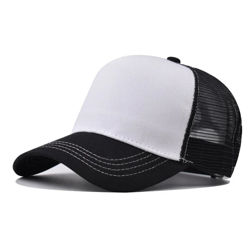 Baseball Cap Adult Net cap Shallow curved eaves Hat Unisex Summer hat Breathable hat shade Spring Autumn Cap Hip Hop Fitted Cap