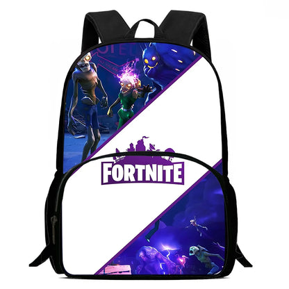 Classic Game Fortnite Kids Backpacks for Boys and Girls, Student Birthday Gift, Child School Bags with Large Capacity, Durable Camping Rucksack