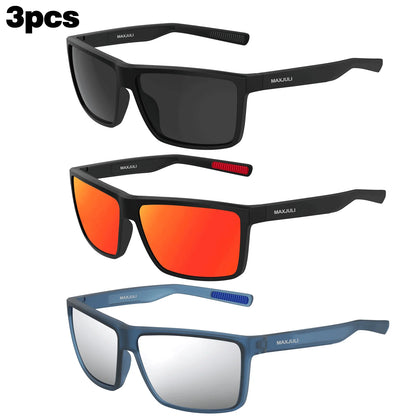 MAXJULI Polarized Big Sunglasses for Men Women with Big Heads UV 400 Protection 8125