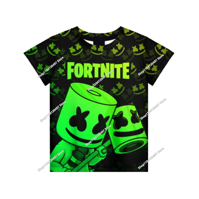 Camisola com Capuz Infantil de Outono — T-shirt Hoodie Fortnite Nova, Roupa Casual Confortável para Crianças, Estilo Streetwear