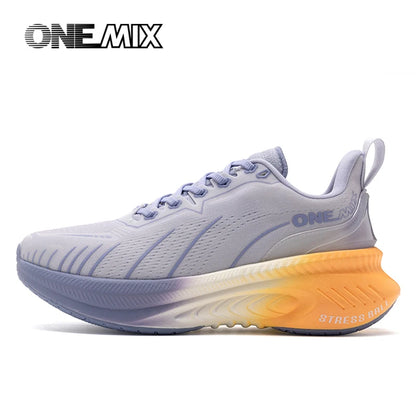 Zapatillas de running ONEMIX New Cushioning para hombre, aptas para corredores pesados, deportivas con cordones para mujer, antideslizantes, de exterior, deportivas para hombre