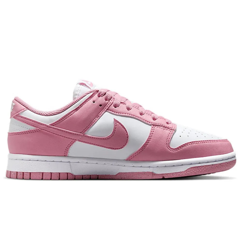 NIKE Dunk Low Retro Women's Shoes Pink & White Low-Top Retro Casual Sneakers Durable Athletic Shoes Skate Shoes DD1873-112