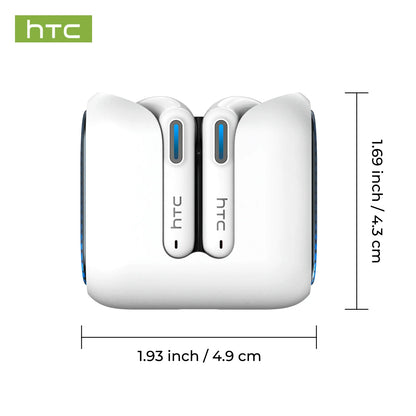 Auriculares Bluetooth HTC NE49 6.0 True Wireless Earbuds Gaming HiFi Deep Bass Lightweight Cool Design IPX5 Waterproof Choice
