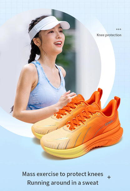 Zapatillas de running ONEMIX New Cushioning para hombre, aptas para corredores pesados, deportivas con cordones para mujer, antideslizantes, de exterior, deportivas para hombre