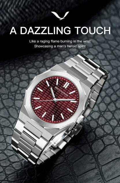 New 2026 Fashion Rare Specht & Söhne Men's Watch Ultrathin 38MM Steel Sapphire Crystal VH31 Quartz Wristwatch