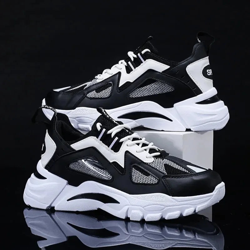 Nuevos zapatos casuales para hombre, para actividades al aire libre; zapatillas deportivas a la moda, ligeras, cómodas y transpirables.
