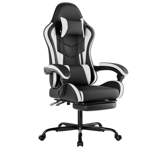 WOTSTA Ergonomic Racing Gaming Chair with Headrest and Lumbar Support Adjustable Swivel Office Chair for Computer Living Room